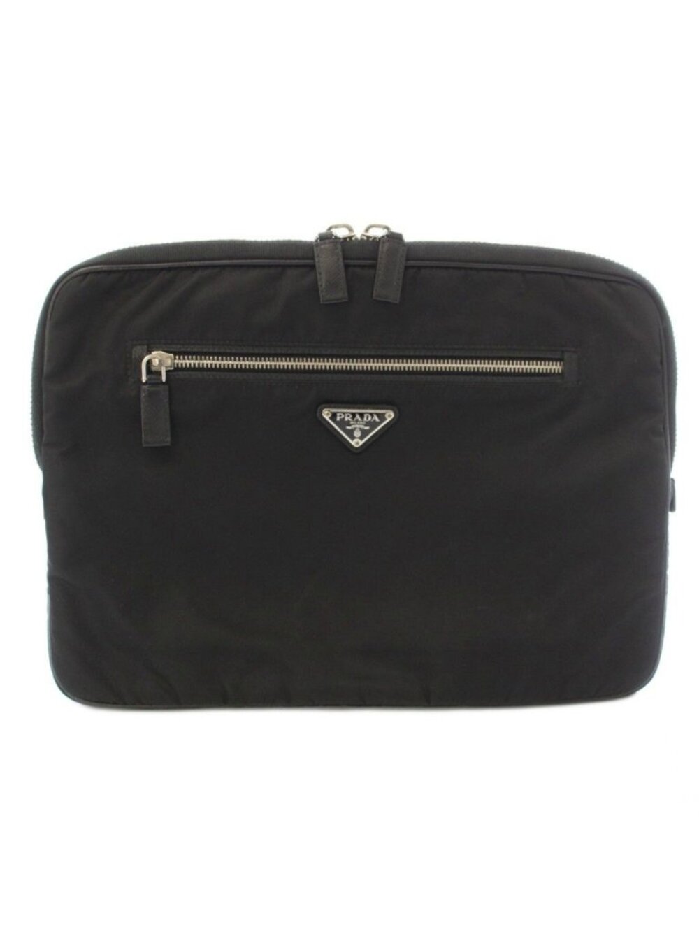 Prada Nylon Laptop Case Clutch PC Black TK
